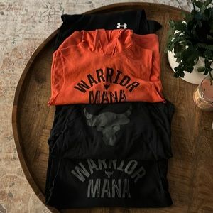 Under Armour & The Rock Hooded Tshirts